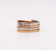 Dinh Van Paris Vintage Classic Duo Spiral Ring in Solid 18kt Gold and Sterling