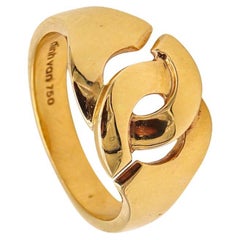 Dinh Van Paris Bague classique Menottes vintage en or jaune massif 18 carats