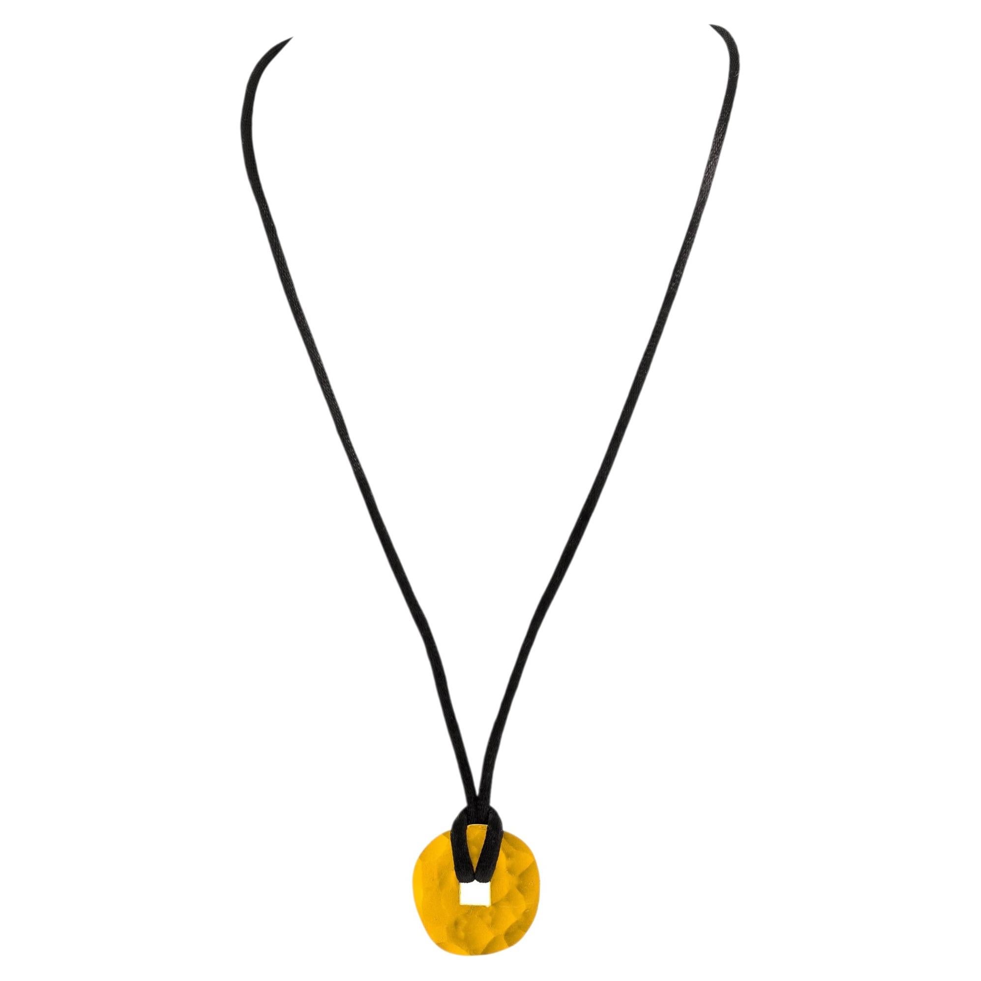 Dinh Van Pure Gold Pendant For Sale