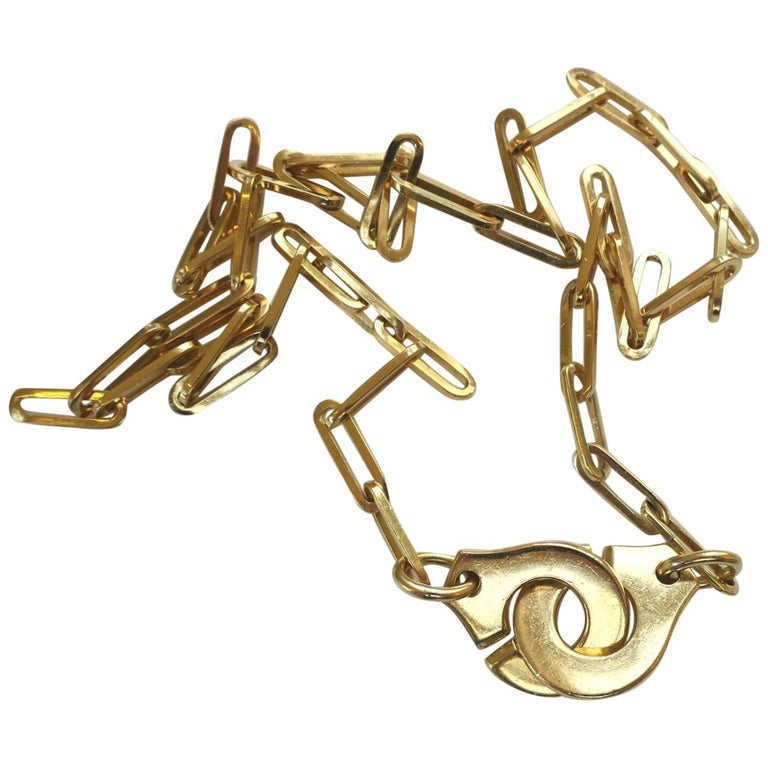 Handcuff necklace cartier hotsell