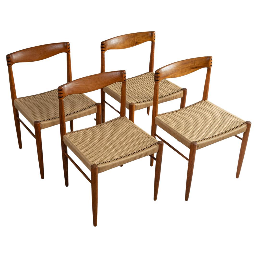 Dinig Chairs Bramin 1960s H.W.Klein Teak Backrest