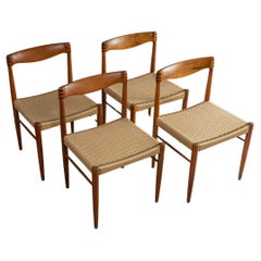 Dinig Chairs Bramin 1960s H.W.Klein Teak Backrest