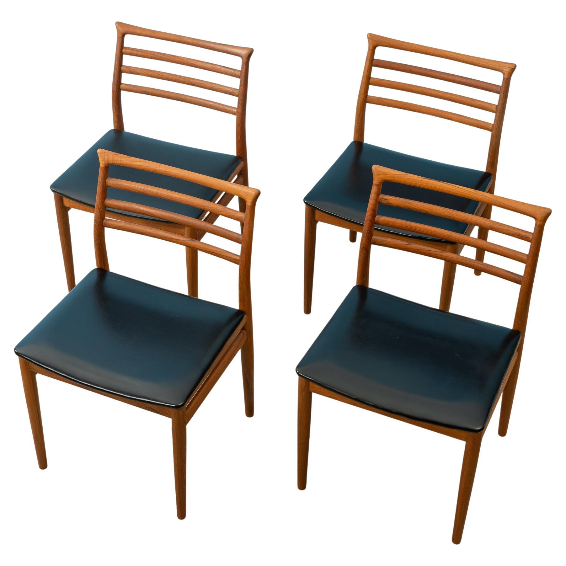 Dinig Room Chairs Erling Toevits Solid Wood Teak Sorø Stolefabrik