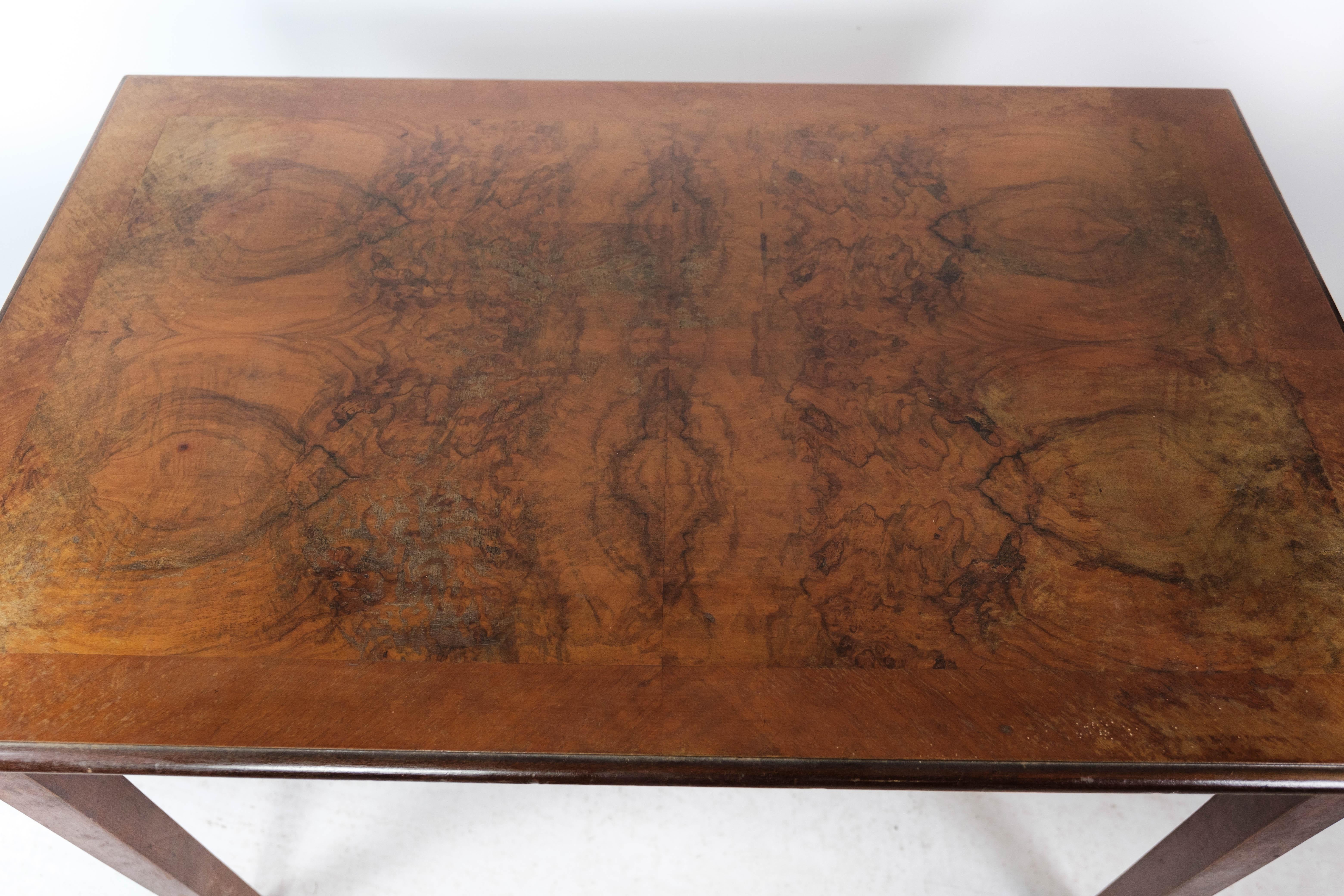 Danish Dining and/or Coffee Table of Walnut, 1890s For Sale