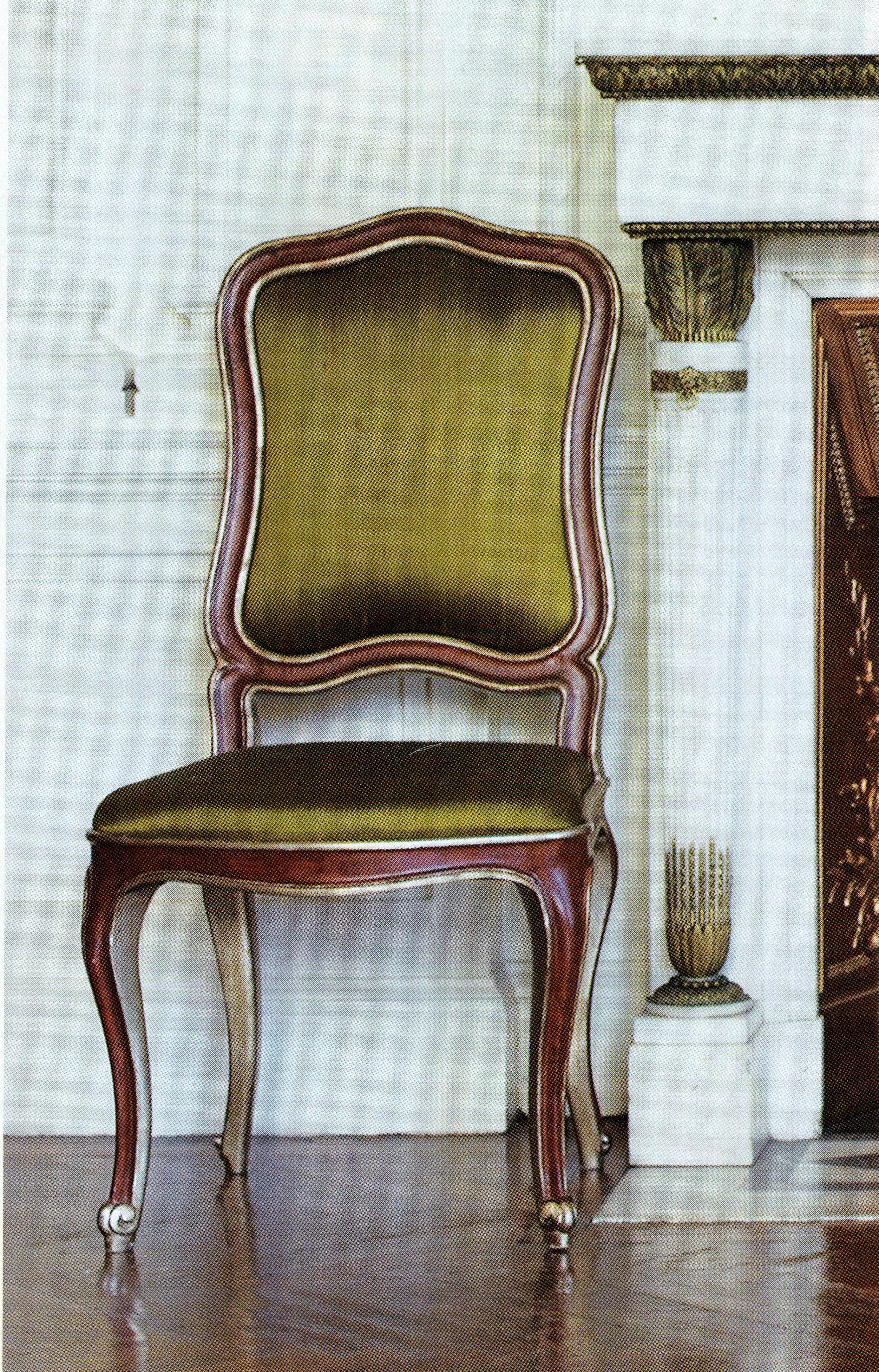 Dining Venetian Chair with Cabriole Legs In New Condition For Sale In Ballard, CA