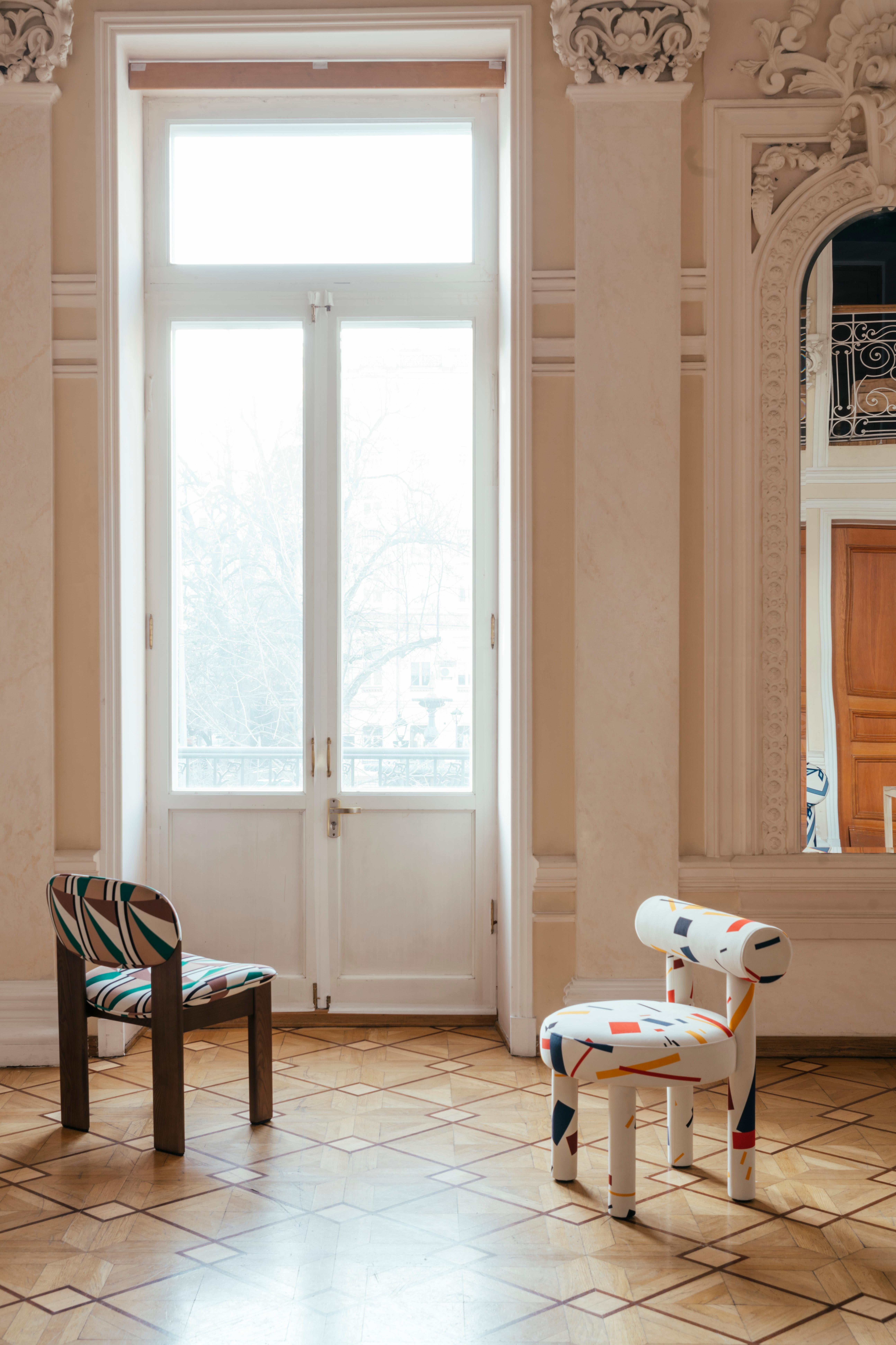 Contemporary Dining Archipen Chair - Exclusive Artistry Edition in O Textile fabric by Noom For Sale