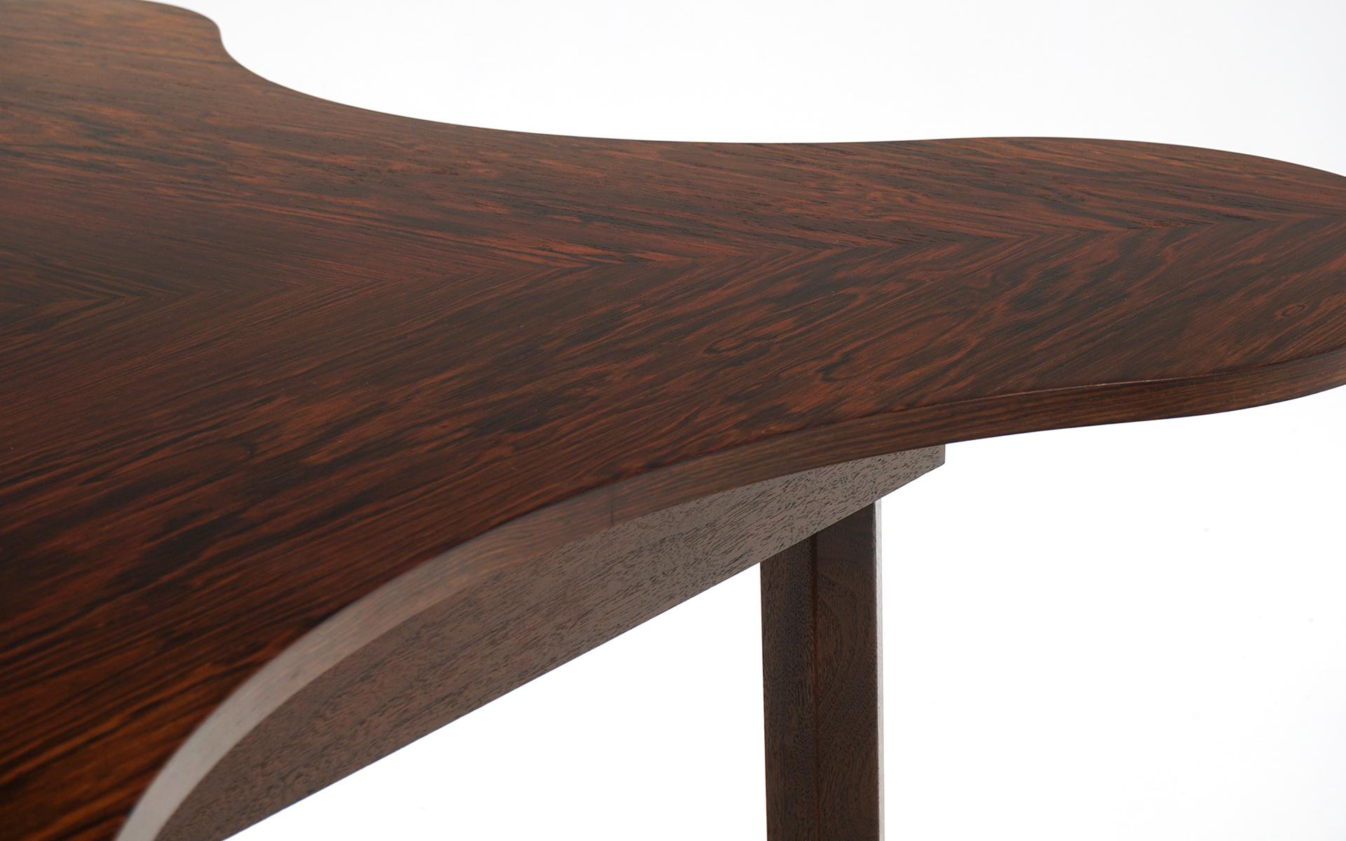 Dining / Center Table in Rosewood by Edward Wormley for Dunbar, Clover Shaped 1