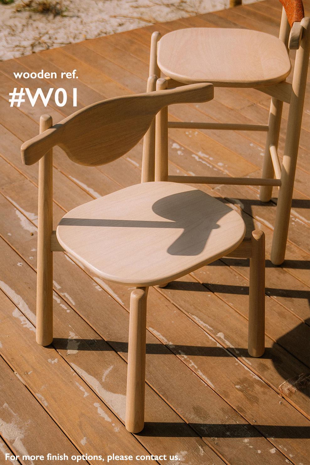 Hardwood Dining Chair Aratu. All solid wood. For Sale