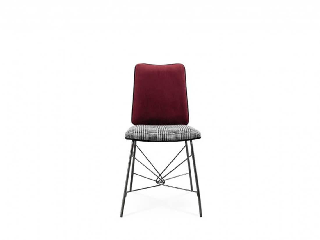 Modern Dining Chair Black Nickel Stainless Steel Legs For Sale