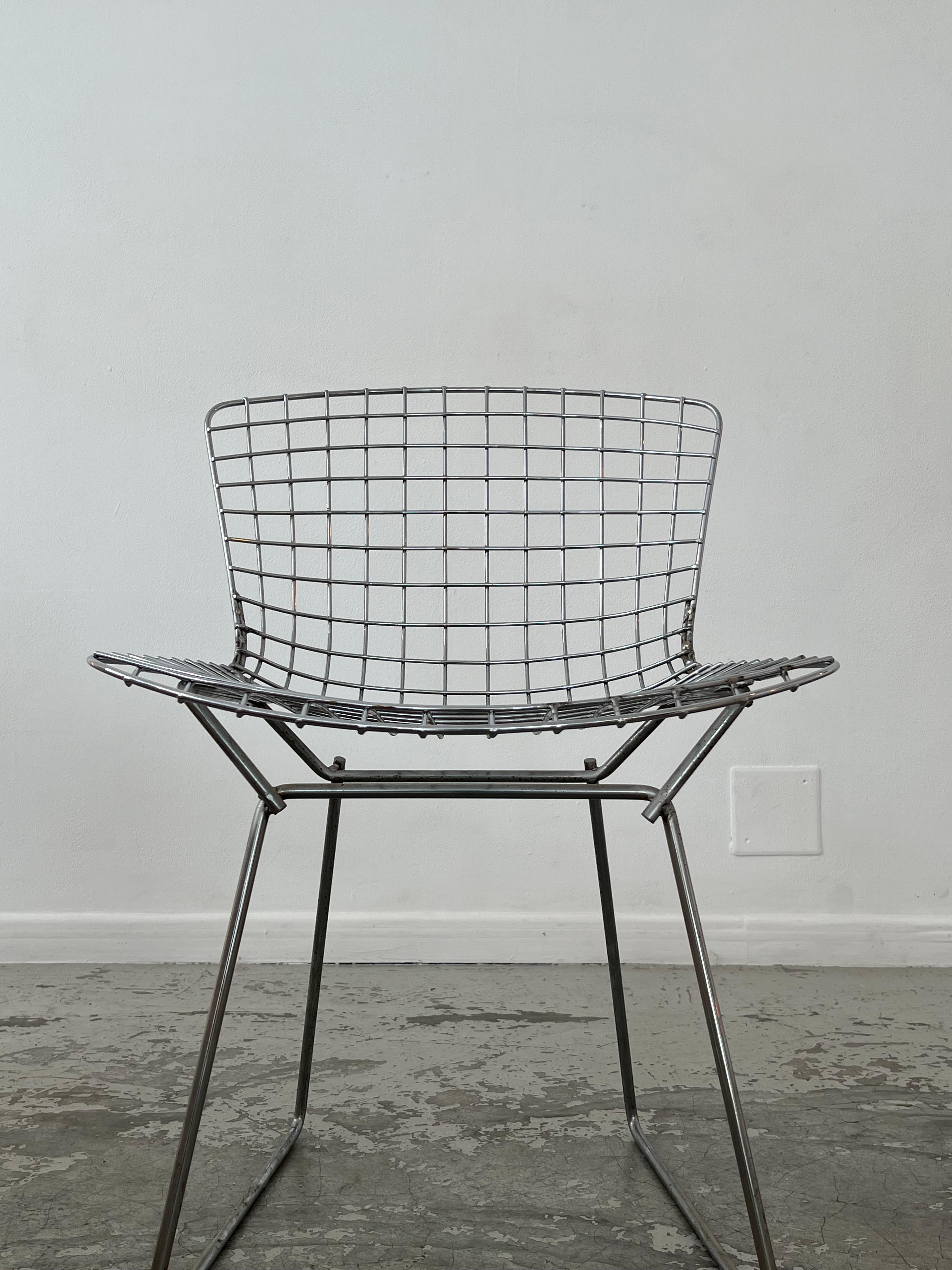 Steel Dining chair by Harry Bertoia for Knoll International 1952