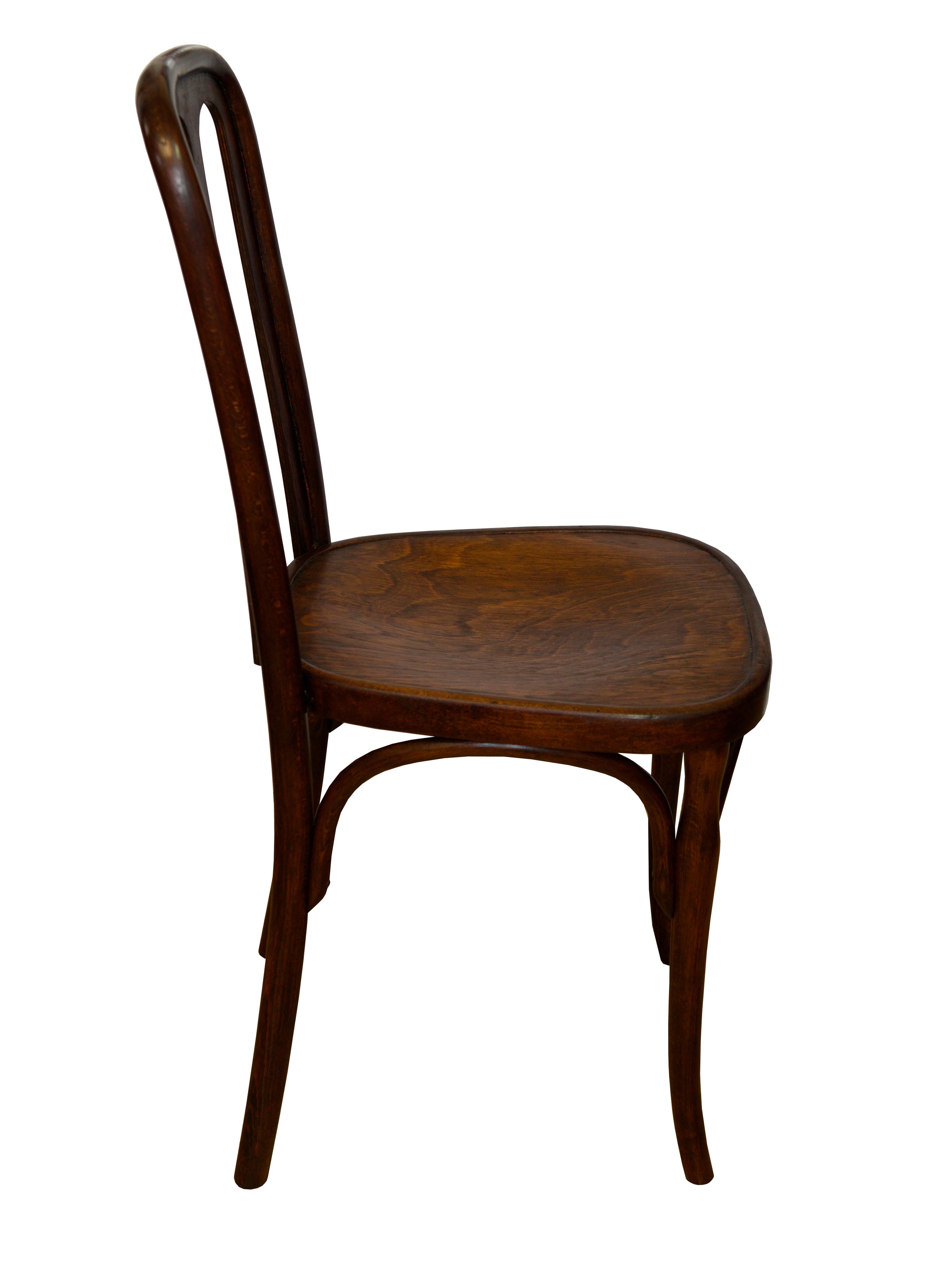 Dining Chair by Josef Hoffmann for J. & J. Kohn In Good Condition For Sale In Brno, CZ