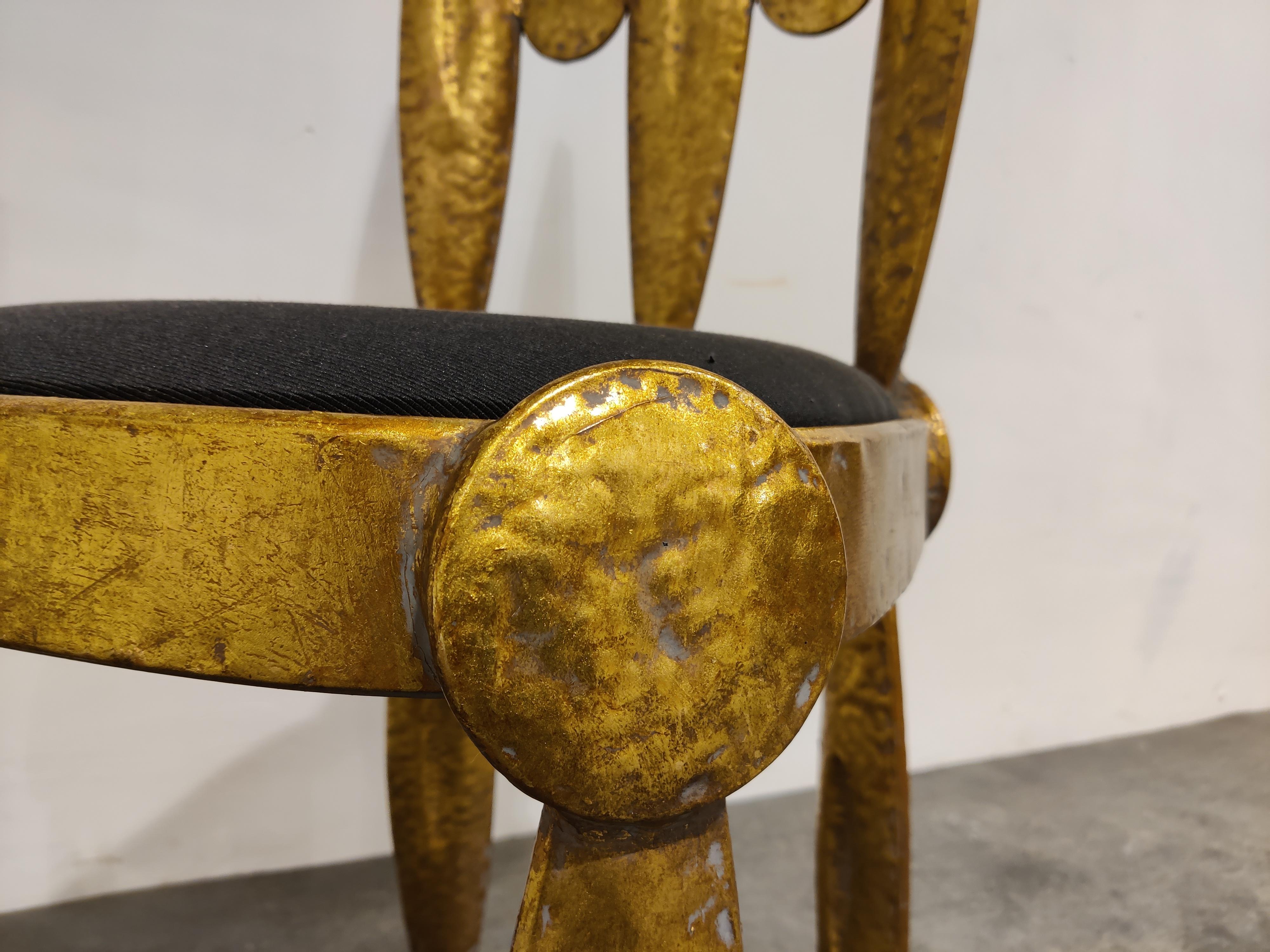 Metal Dining Chair by Nicolas Blandin, 1990s