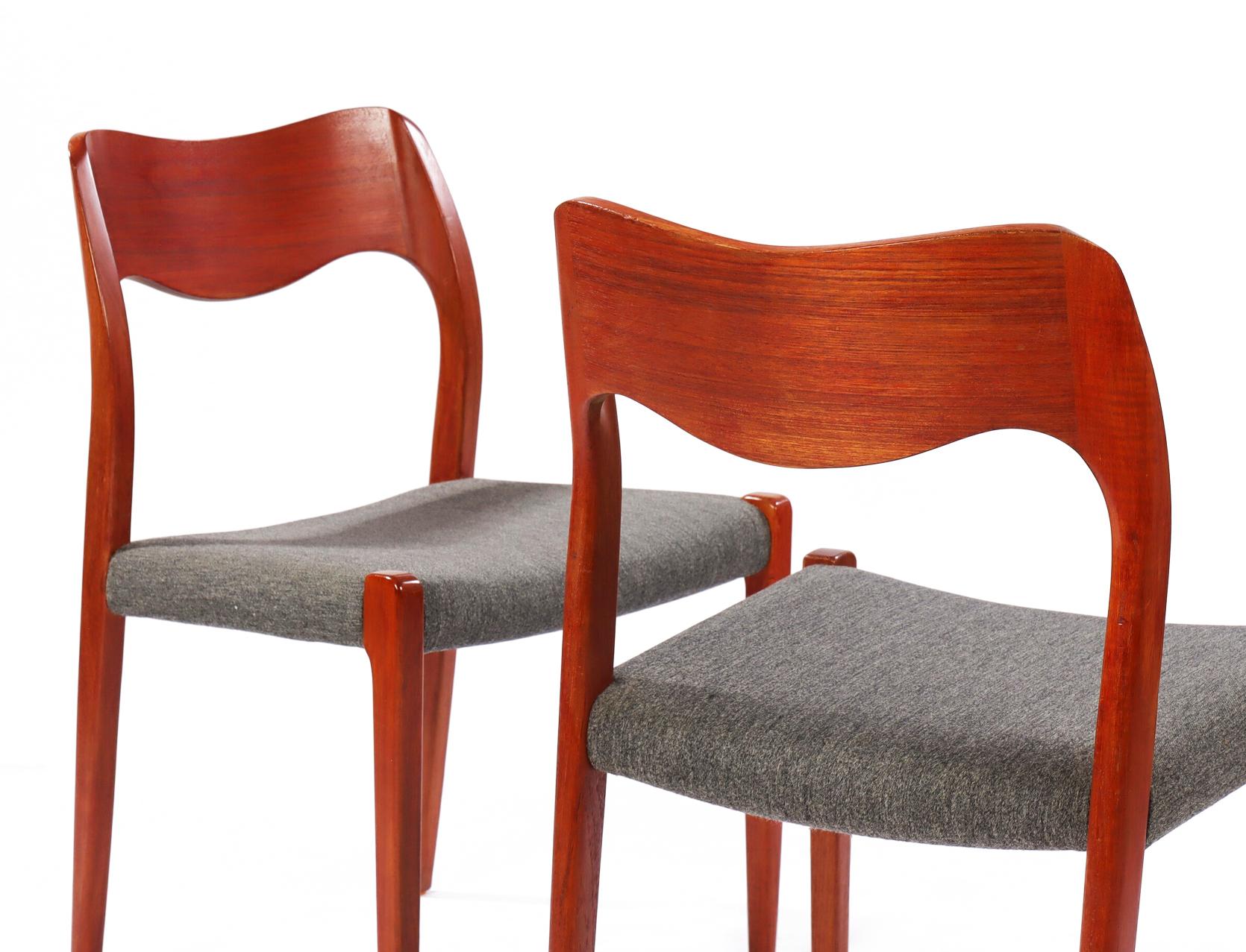Chaise de salle à manger de Niels Otto Møller Modèle 71 en vente 3