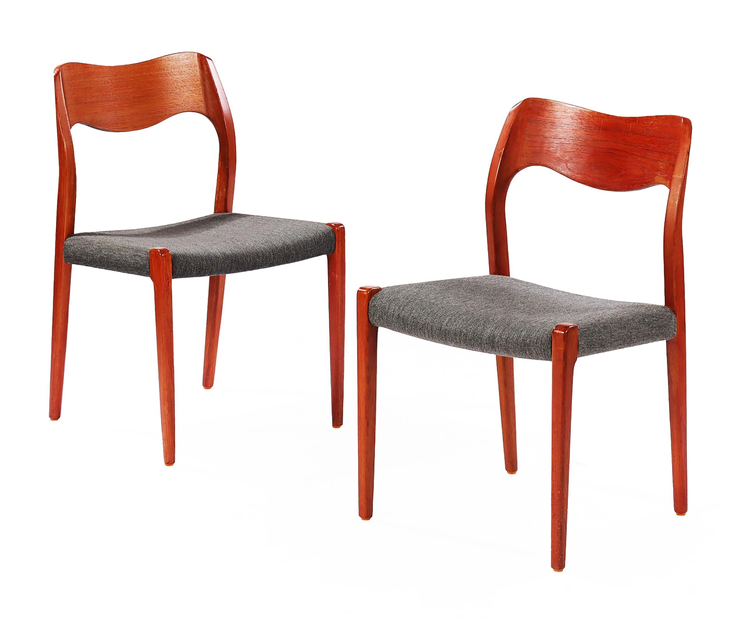 Danois Chaise de salle à manger de Niels Otto Møller Modèle 71 en vente