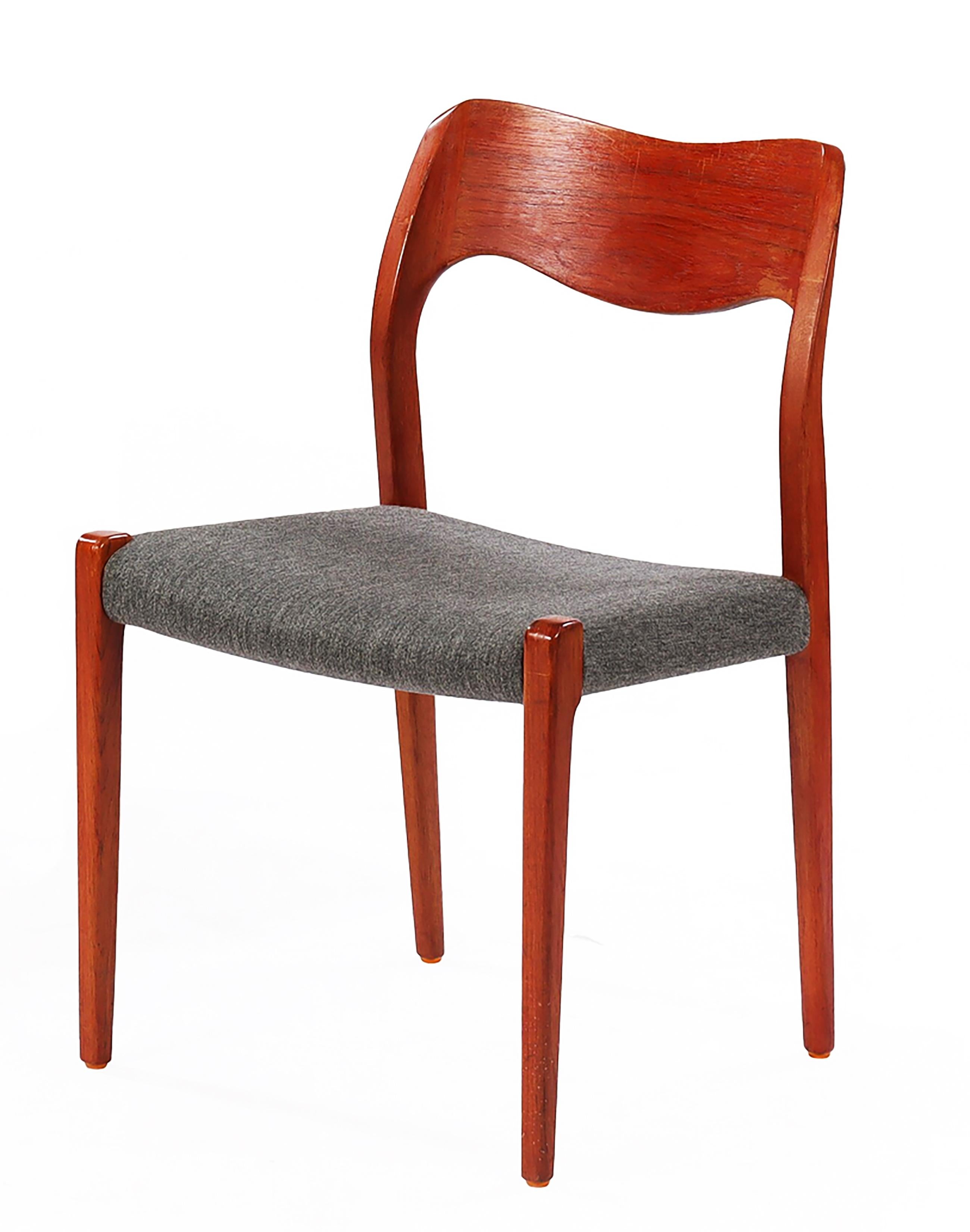 Chaise de salle à manger de Niels Otto Møller Modèle 71 Bon état - En vente à Vienna, AT