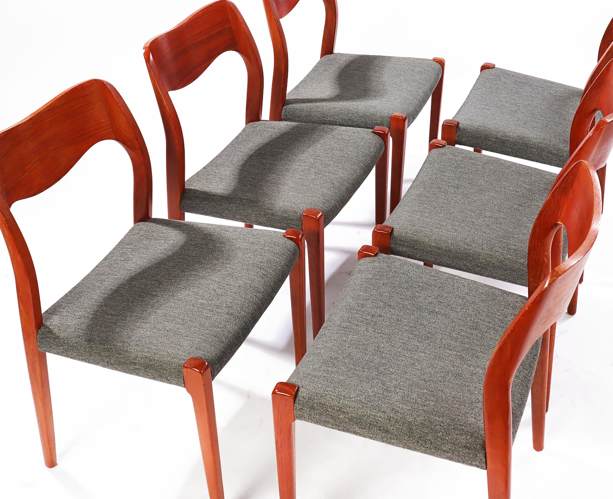 Chaise de salle à manger de Niels Otto Møller Modèle 71 en vente 1