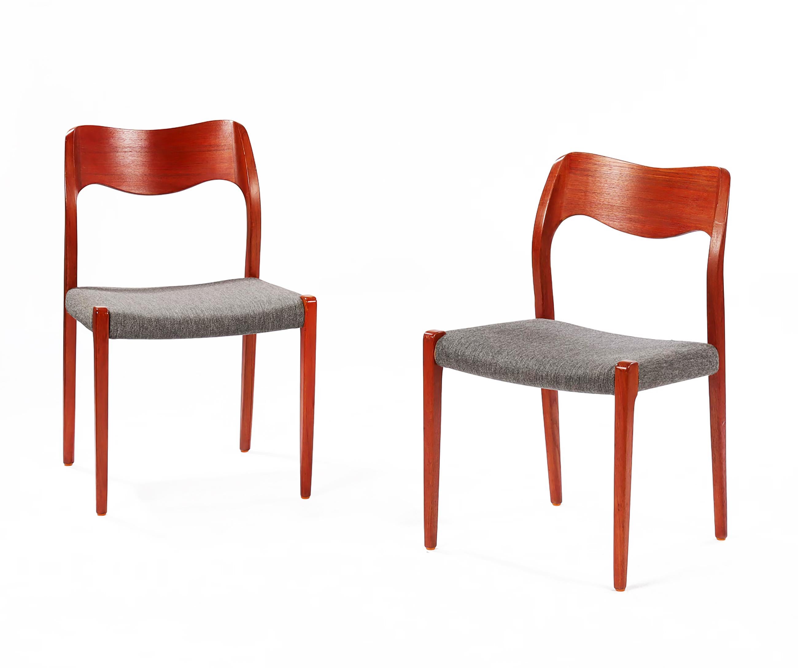 Chaise de salle à manger de Niels Otto Møller Modèle 71 en vente 2