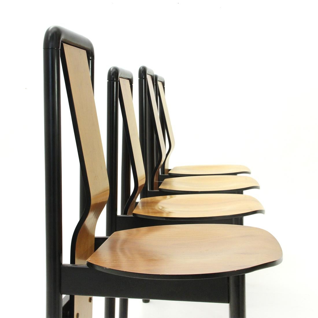 French Dining Chair by Pierre Cardin, 1980s, Set of Four