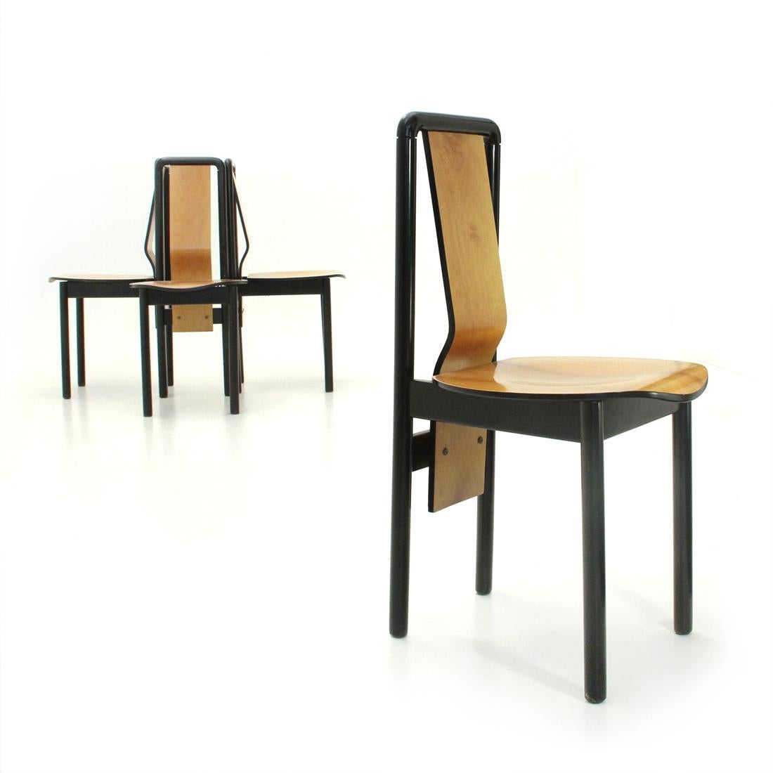 Dining Chair by Pierre Cardin, 1980s, Set of Four 1