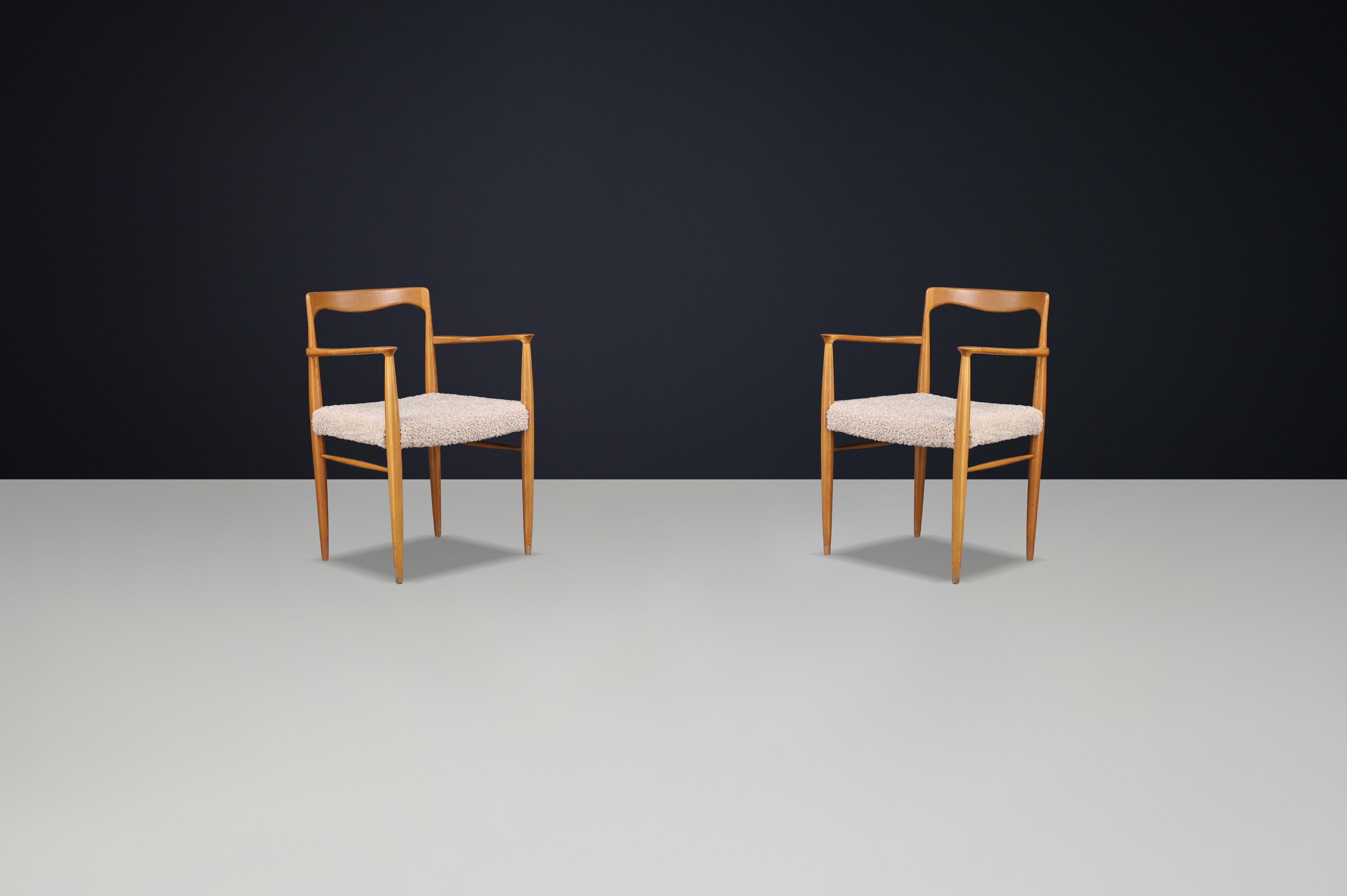 Dining Chair by Sedláček & Vyčítal, 1970s Czechoslovakia — New Teddy Upholstery For Sale 6