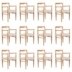 Dining Chair by Sedláček & Vyčítal, 1970s Czechoslovakia — New Teddy Upholstery