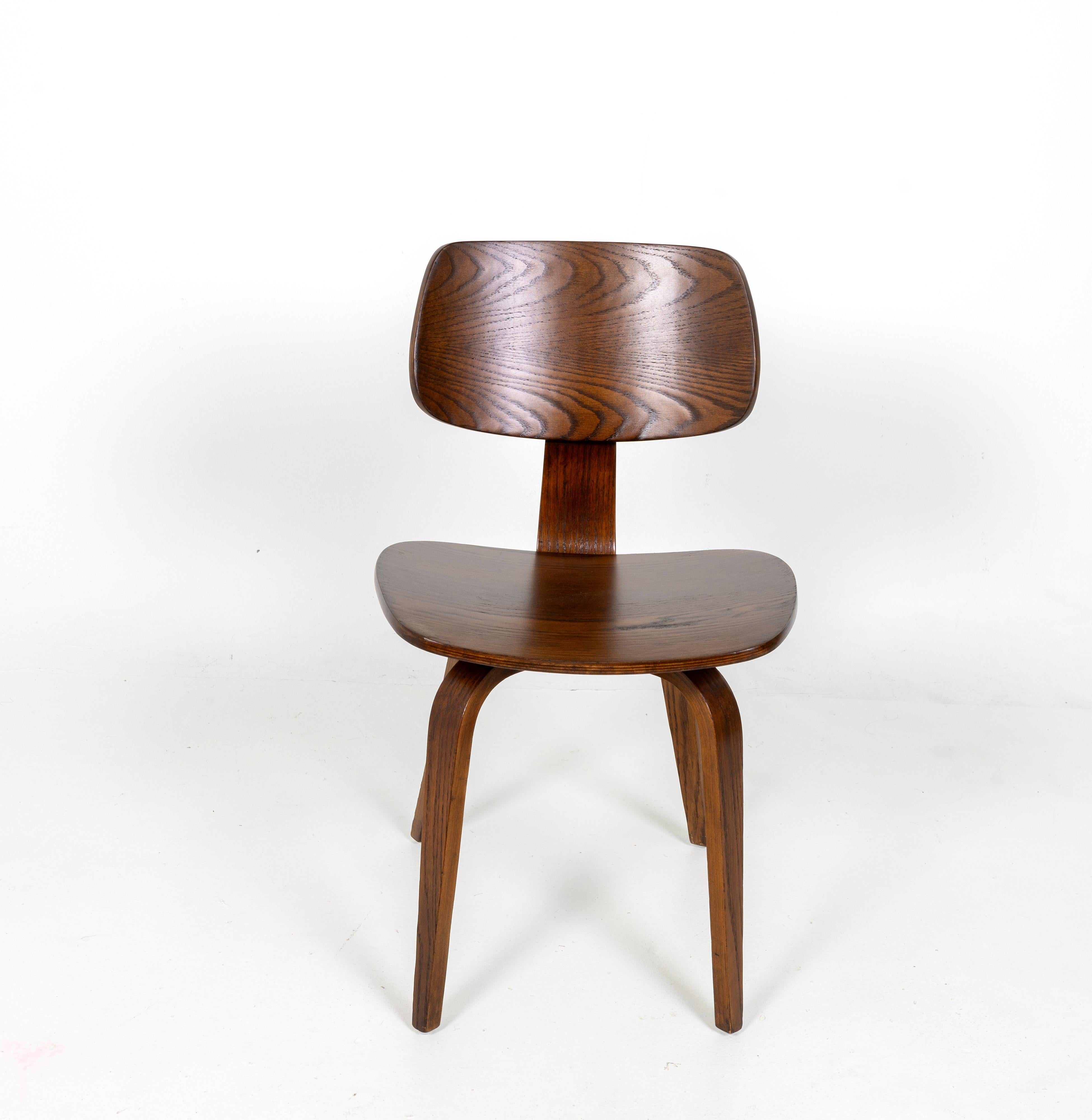 Mid-Century Modern Dining Chair Designed by Bruno Weil for Thonet, Bentwood