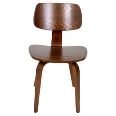 Chaise de salle à manger conçue par Bruno Weil pour Thonet, bois cintré
