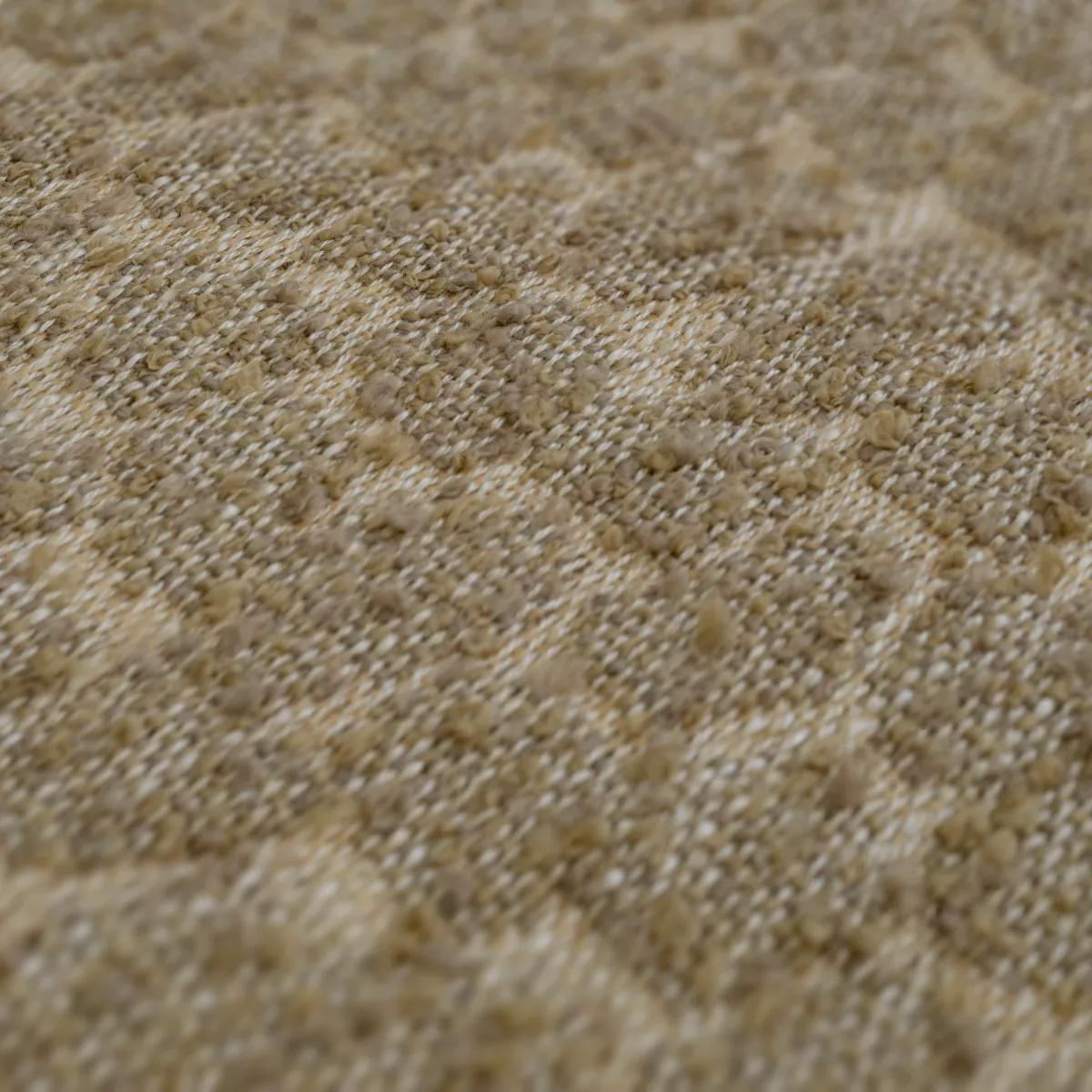 Esszimmerstuhl, Stoff Jacquard Beige, Drehgestell Bronze Finish im Angebot 5