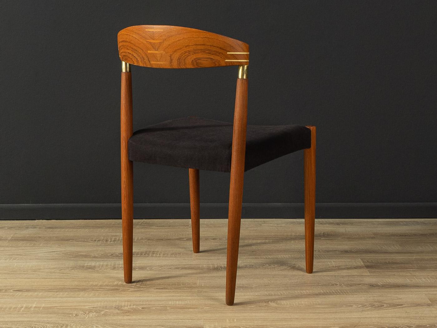 Mid-Century Modern Dining Chair from the 1960s by Knud Andersen for J.C.A. Jensen, Made in Denmark