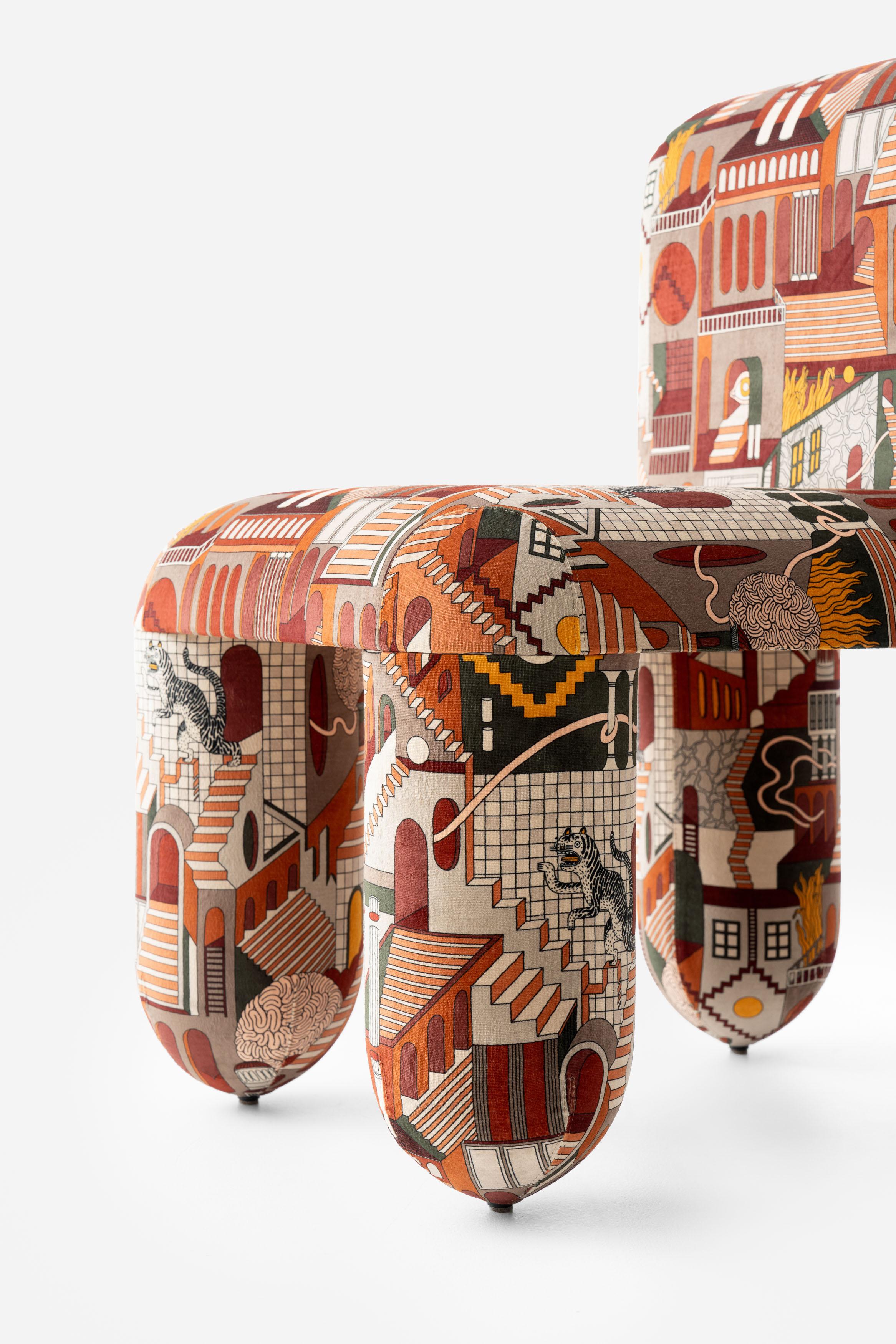 Dining Chair Hello Artistry Edition in Patience & Gough recycled velvet by Noom im Angebot 5