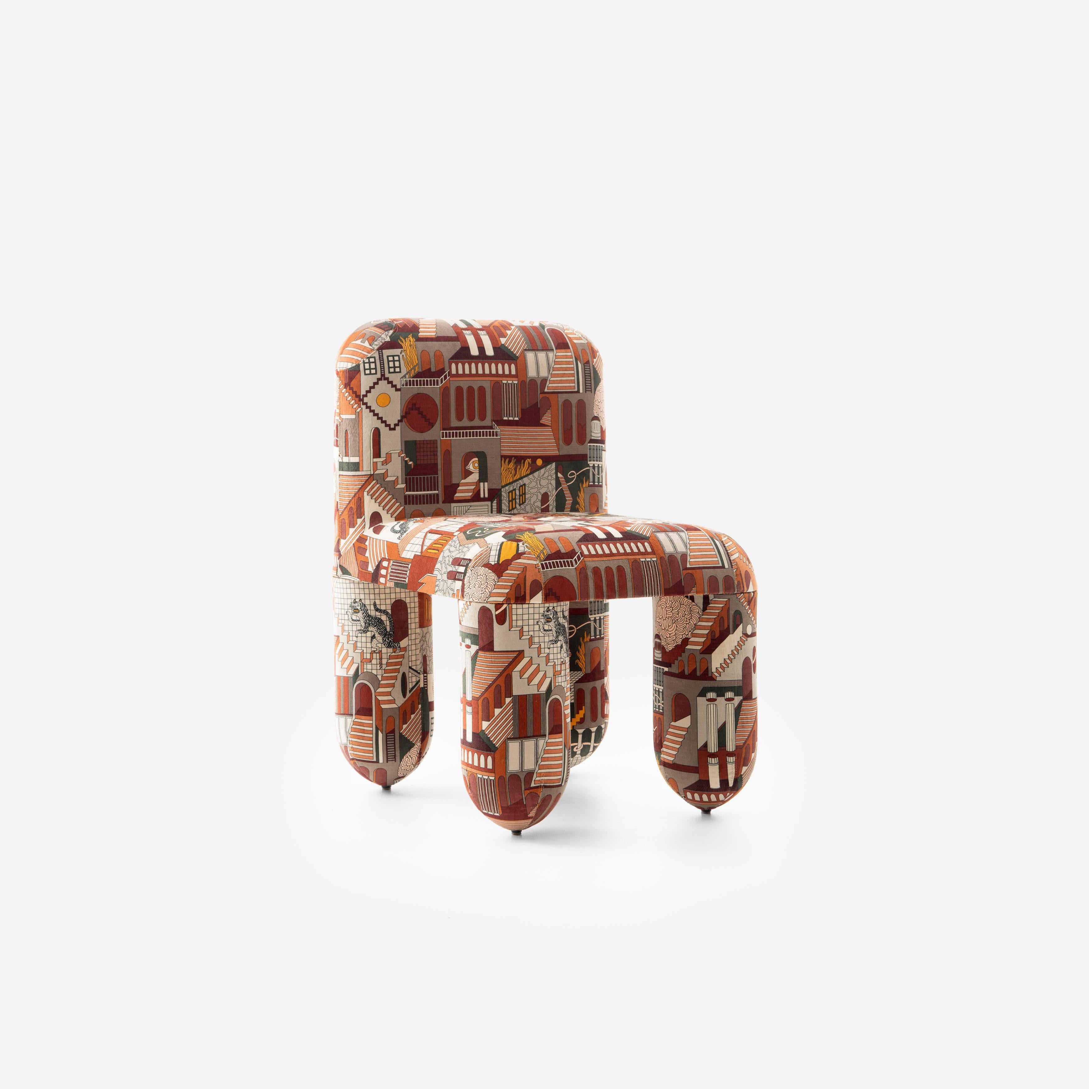 Dining Chair Hello Artistry Edition in Patience & Gough recycled velvet by Noom (Ukrainisch) im Angebot
