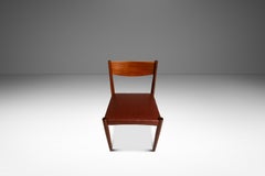 Dining Chair in Teak & Leather by Poul Volther for Frem Røjle, Denmark, c. 1970s