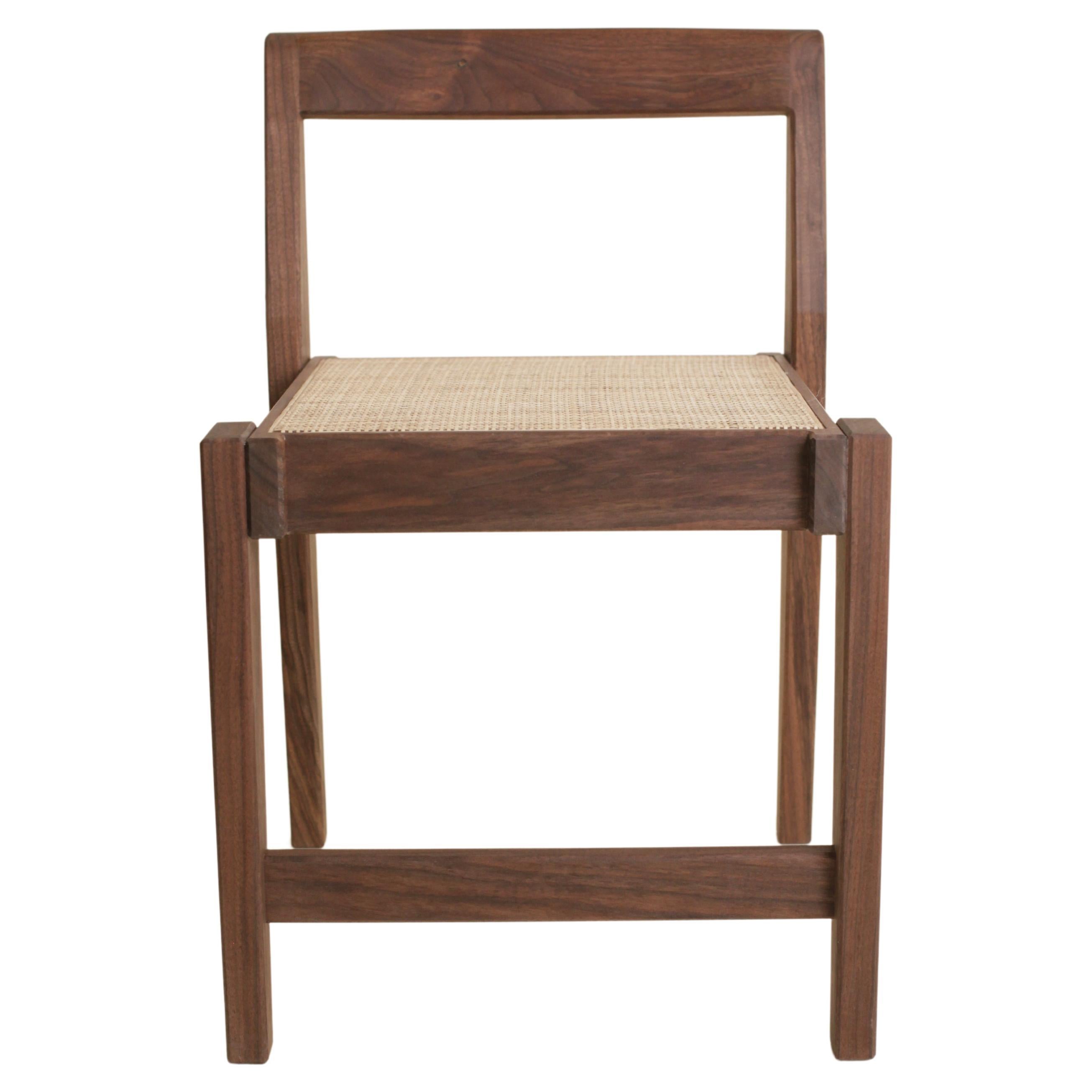 American Dining Chair in Walnut and Cane by Boyd & Allister For Sale