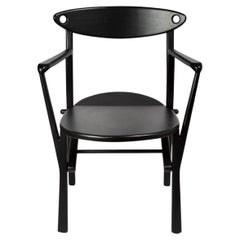 Dining Chair Laje in Ebony Finish Wood