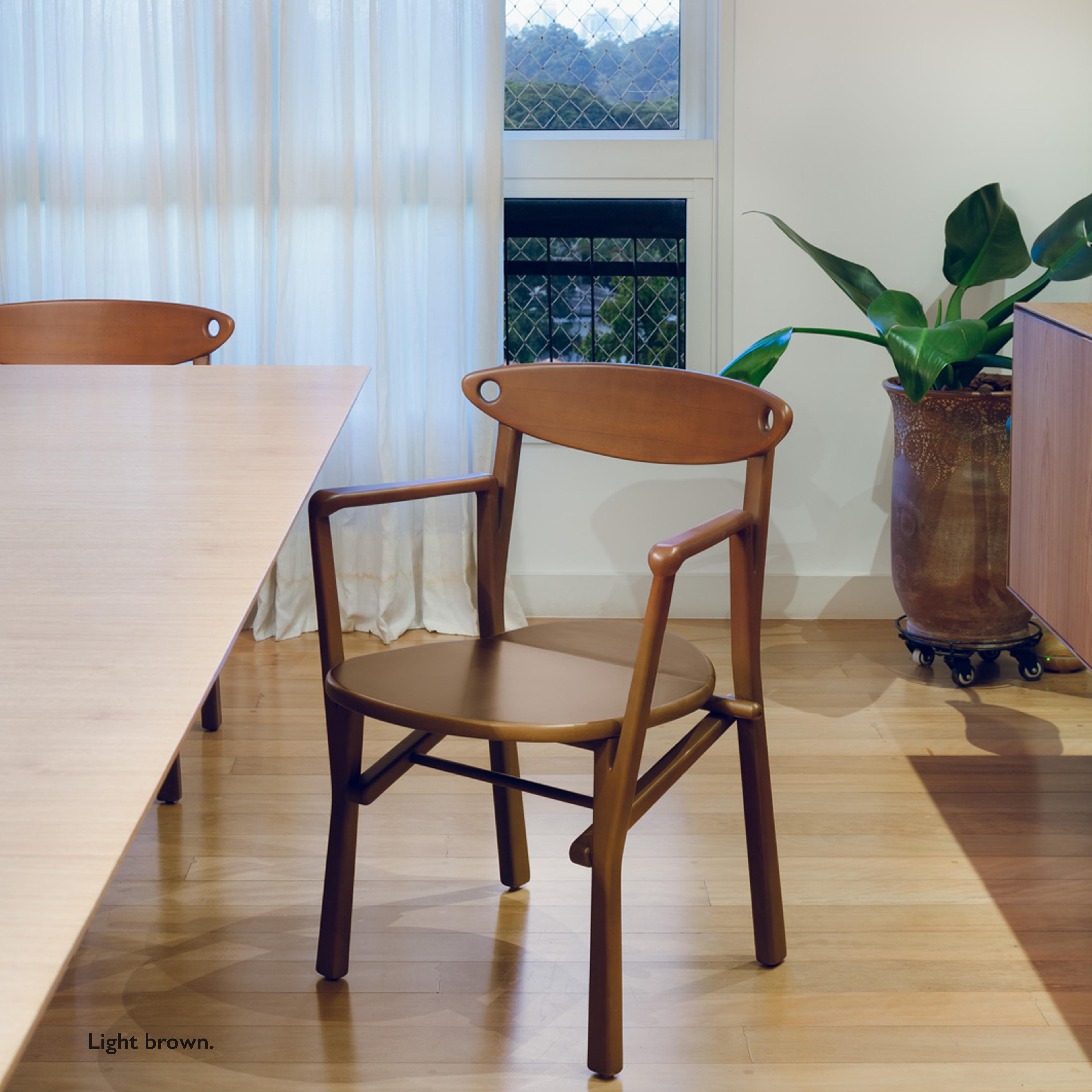 Dining Chair Laje in Hardwood For Sale 6
