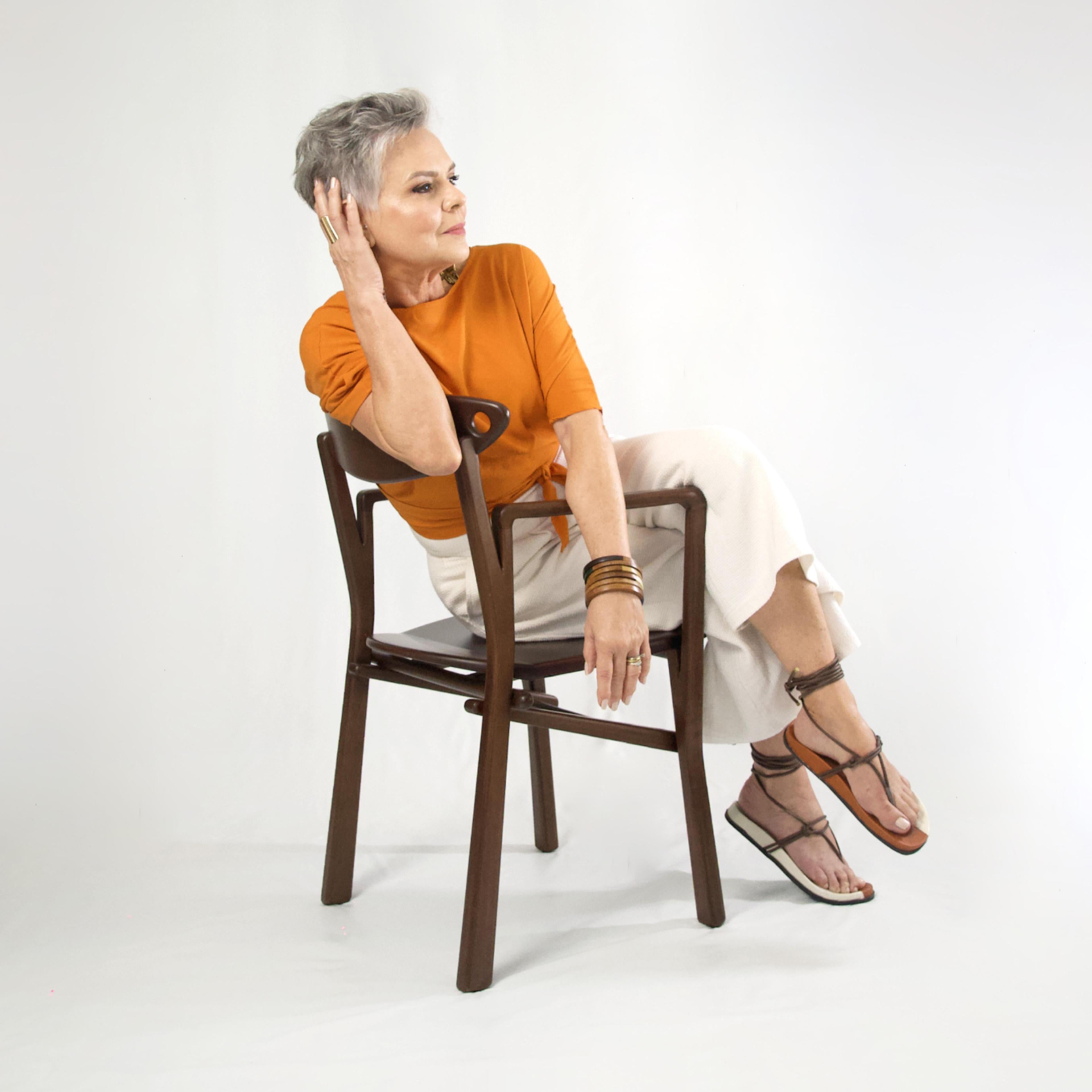 Dining Chair Laje in Hardwood For Sale 9