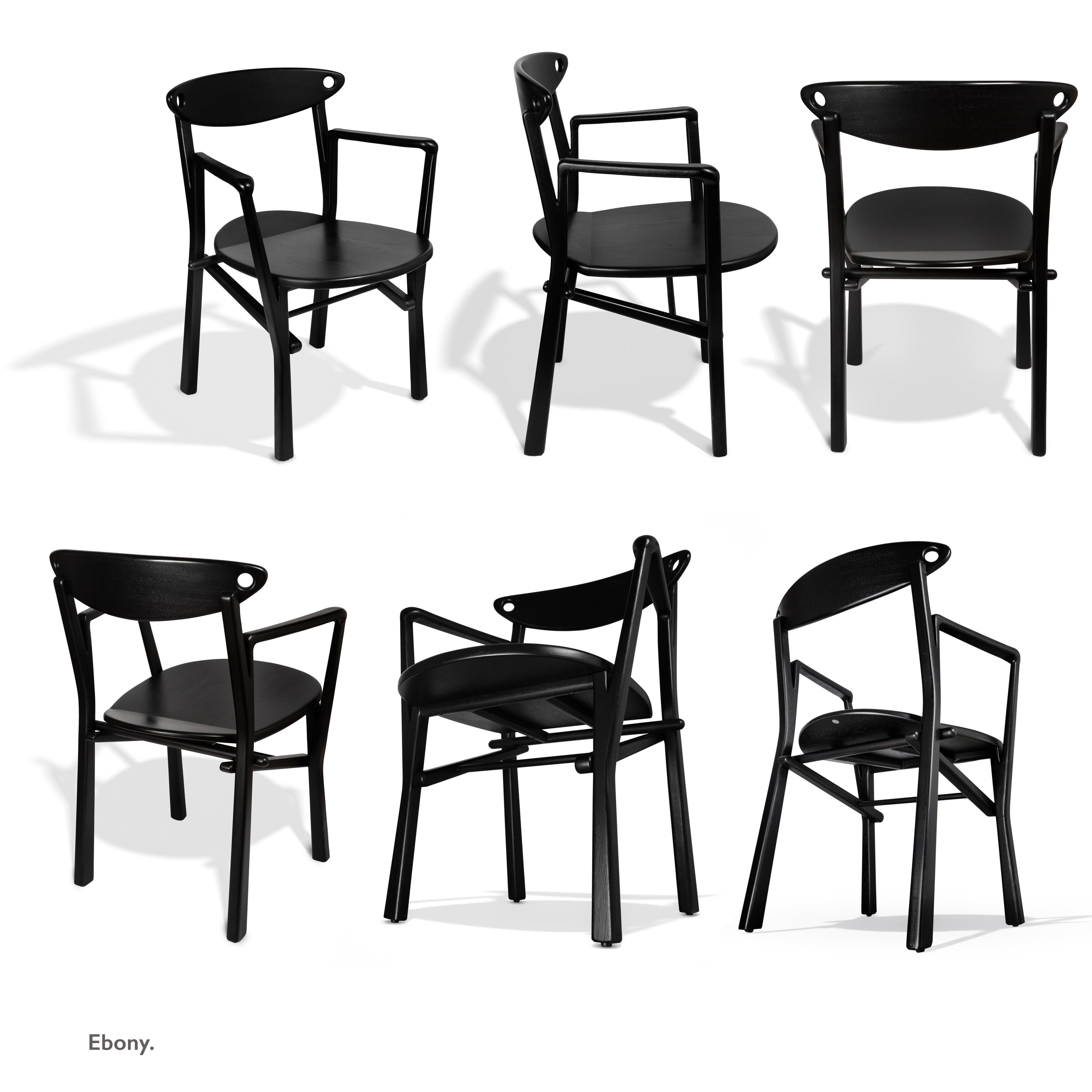 Dining Chair Laje in Hardwood For Sale 1