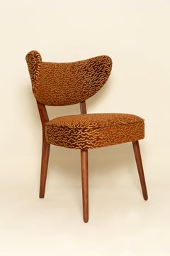 Dining Chair, LE CHANT DES DUNES Pierre Frey, Walnut Wood, Vintola Studio