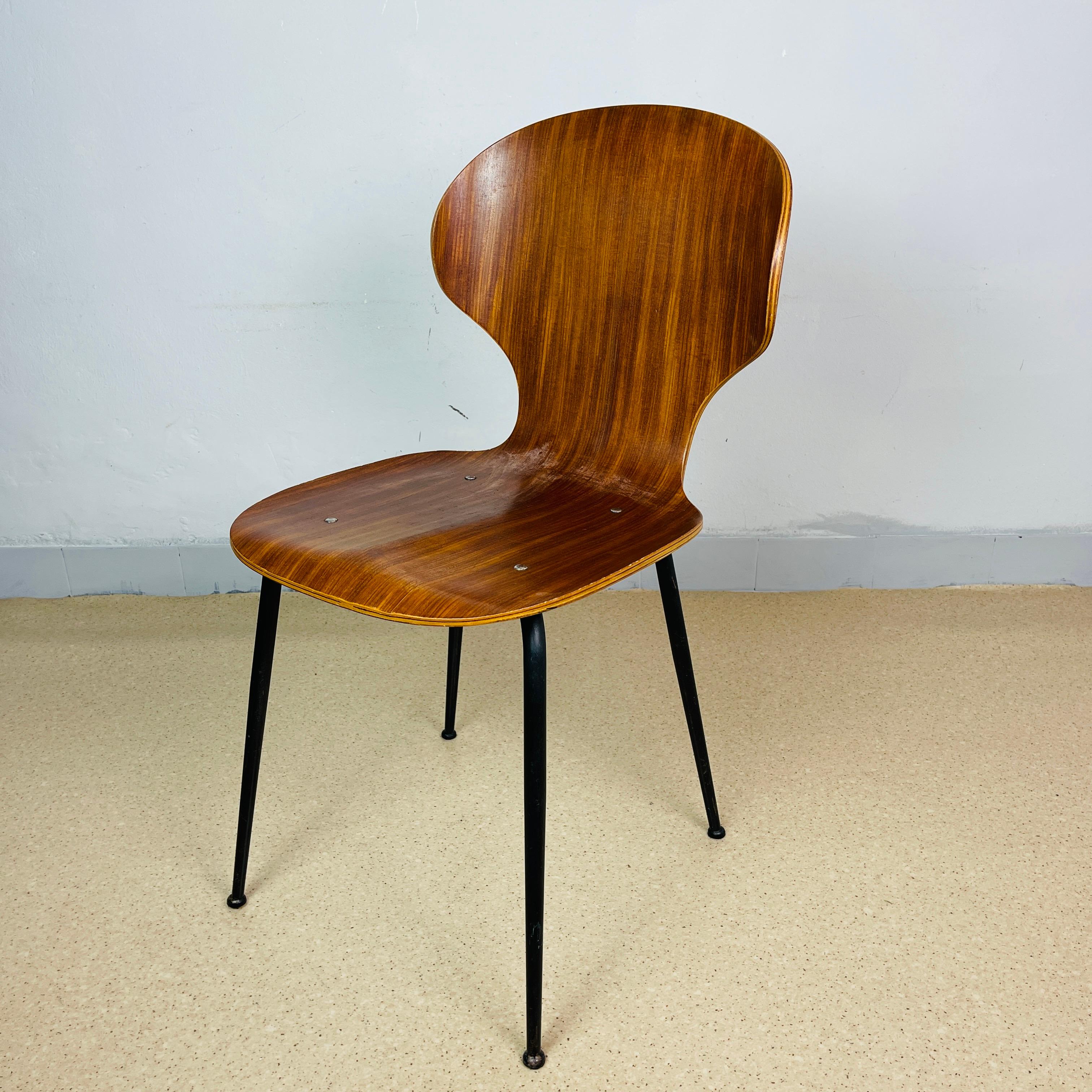 Dining chair Lulli by Carlo Ratti for ILC Lissone Italy 70s Set of 2 For Sale 6
