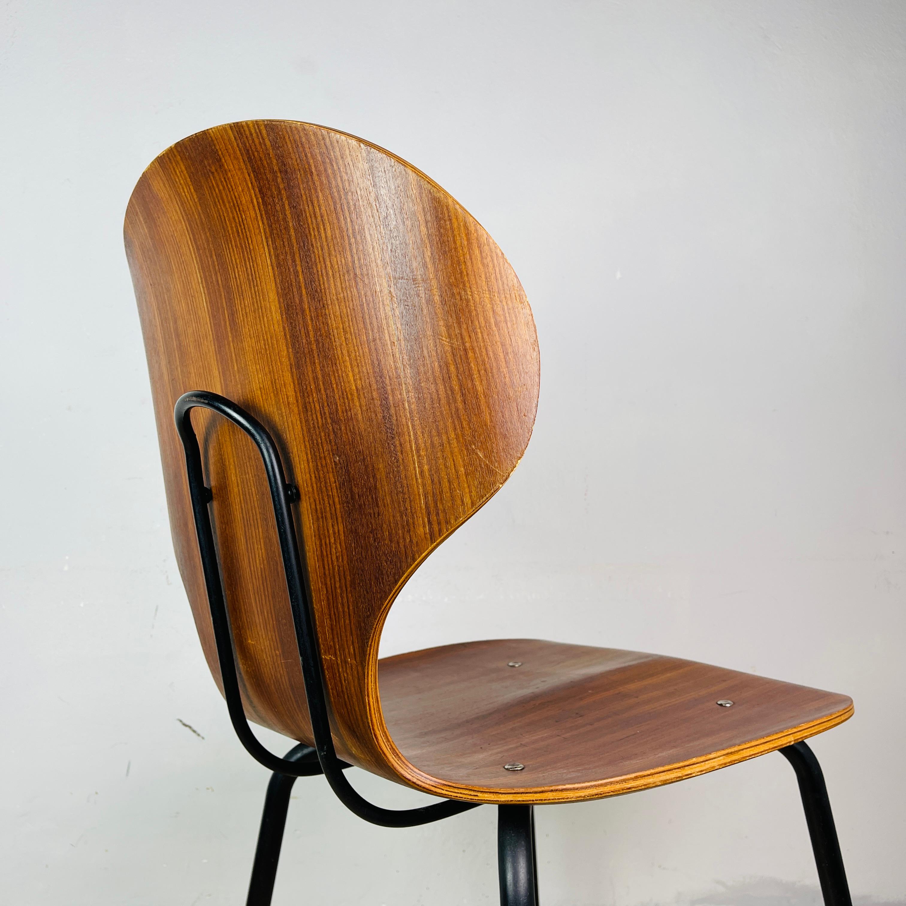 Dining chair Lulli by Carlo Ratti for ILC Lissone Italy 70s Set of 2 For Sale 9