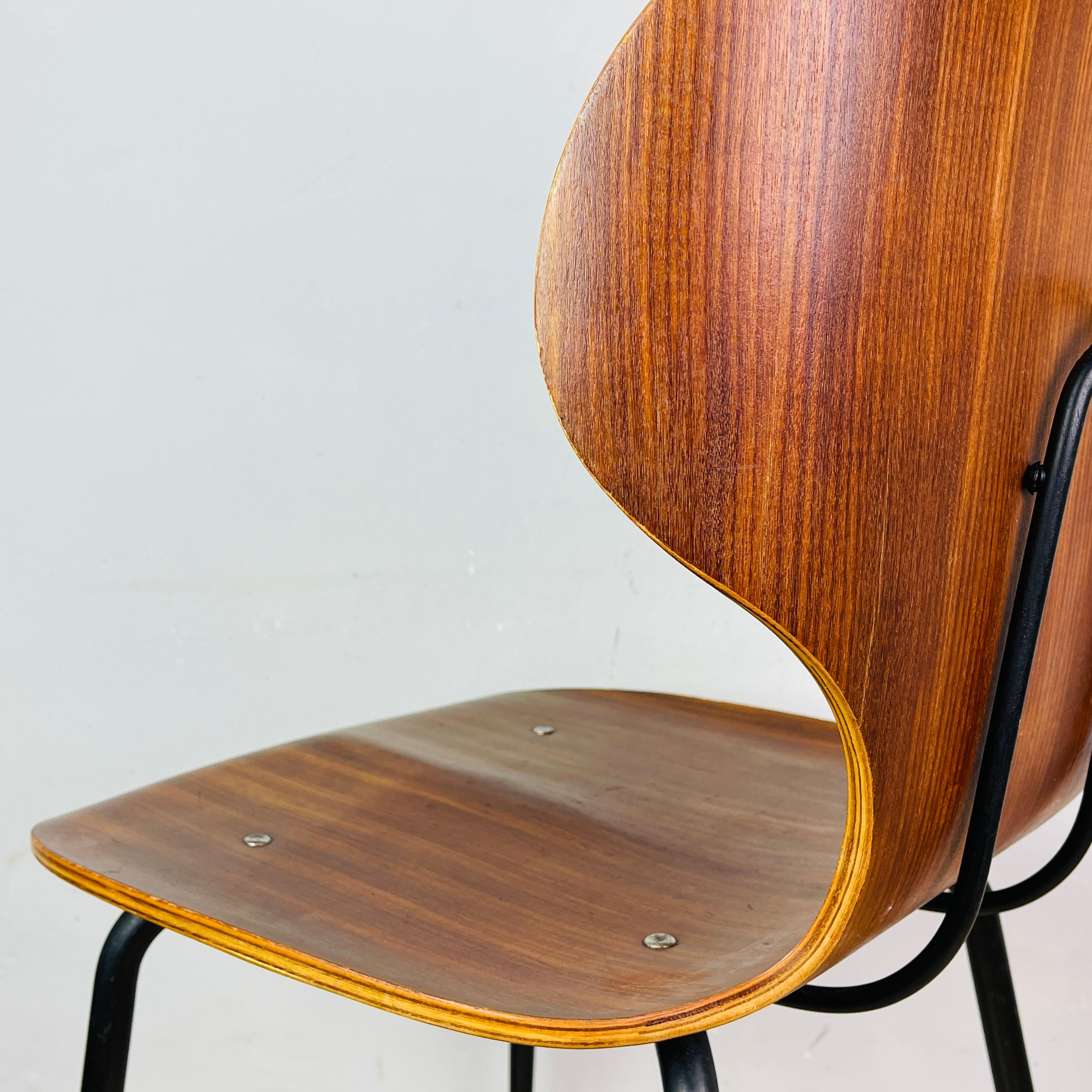 Dining chair Lulli by Carlo Ratti for ILC Lissone Italy 70s Set of 2 For Sale 10