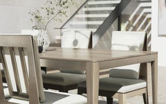Dining Chair, Modern Design, Wood & Bronze