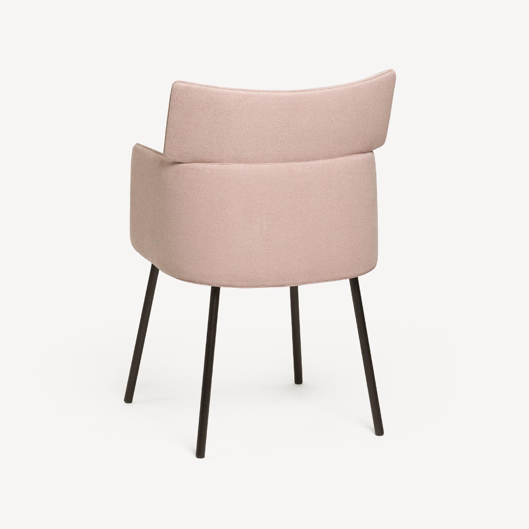 Modern Dining Chair Motto with Armrests by WOO for Minimalist Dining and Living Spaces For Sale
