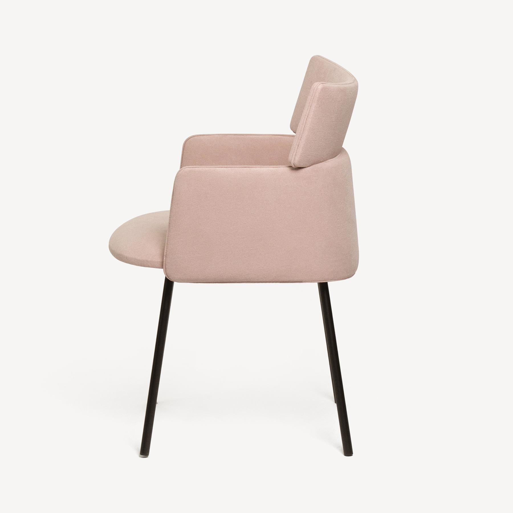 Ukrainian Dining Chair Motto with Armrests by WOO for Minimalist Dining and Living Spaces For Sale