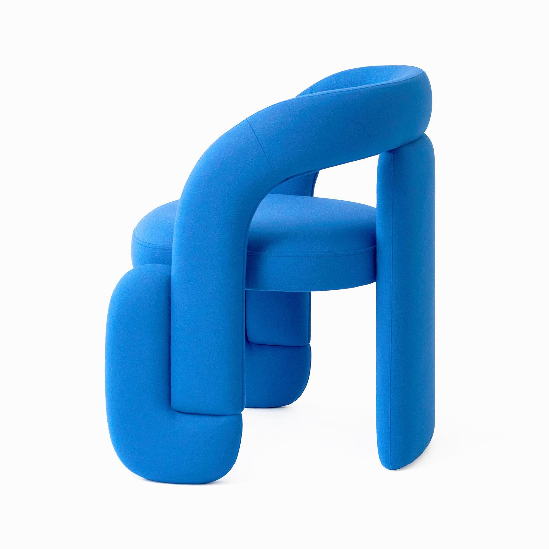 Metal Dining Chair NAI by WOO - Sculptural Seating for Design-Forward Interiors For Sale