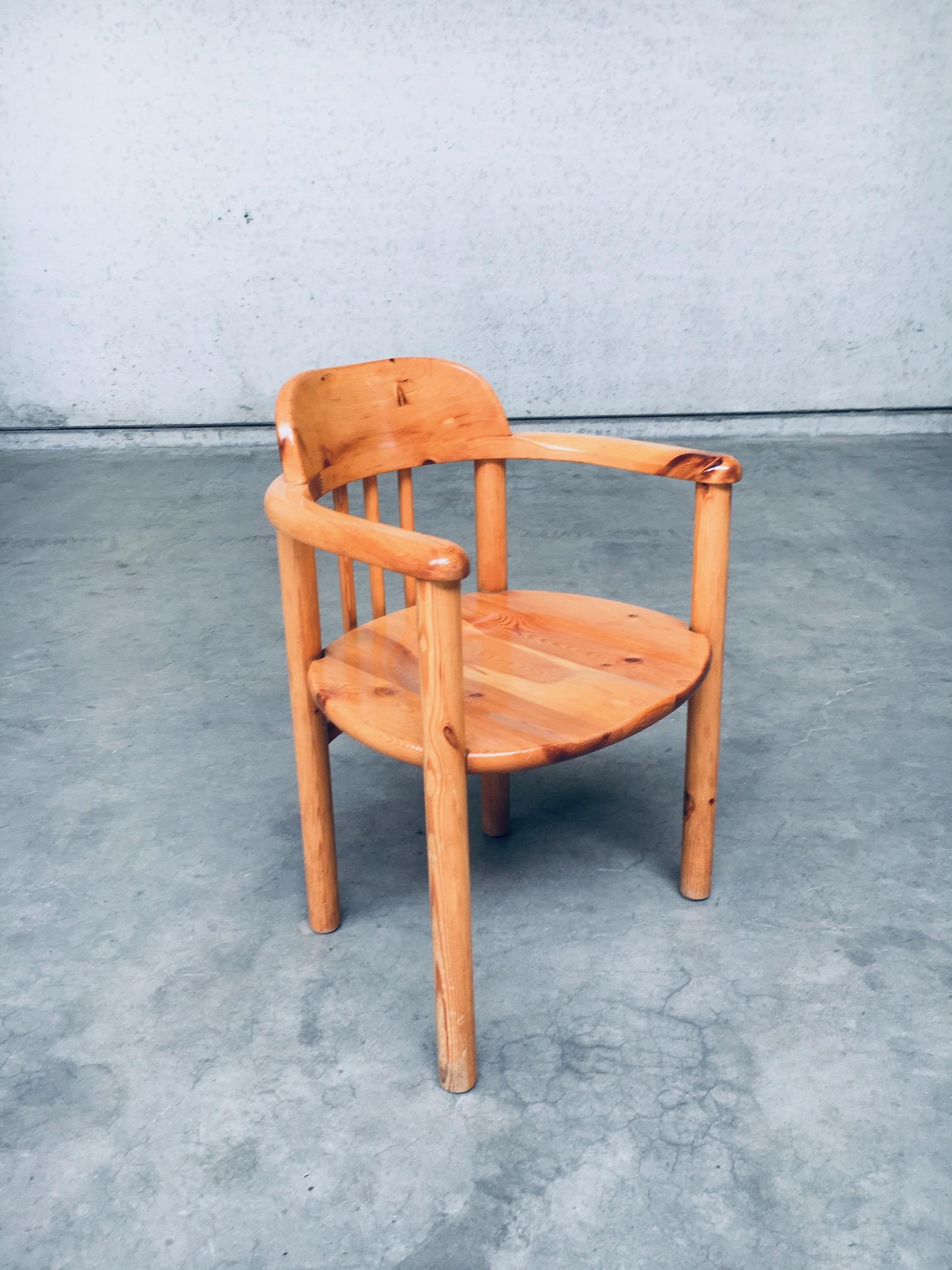 Dining Chair Set by Rainer Daumiller for Hirtshals Savvaerk, Denmark 1970's For Sale 3