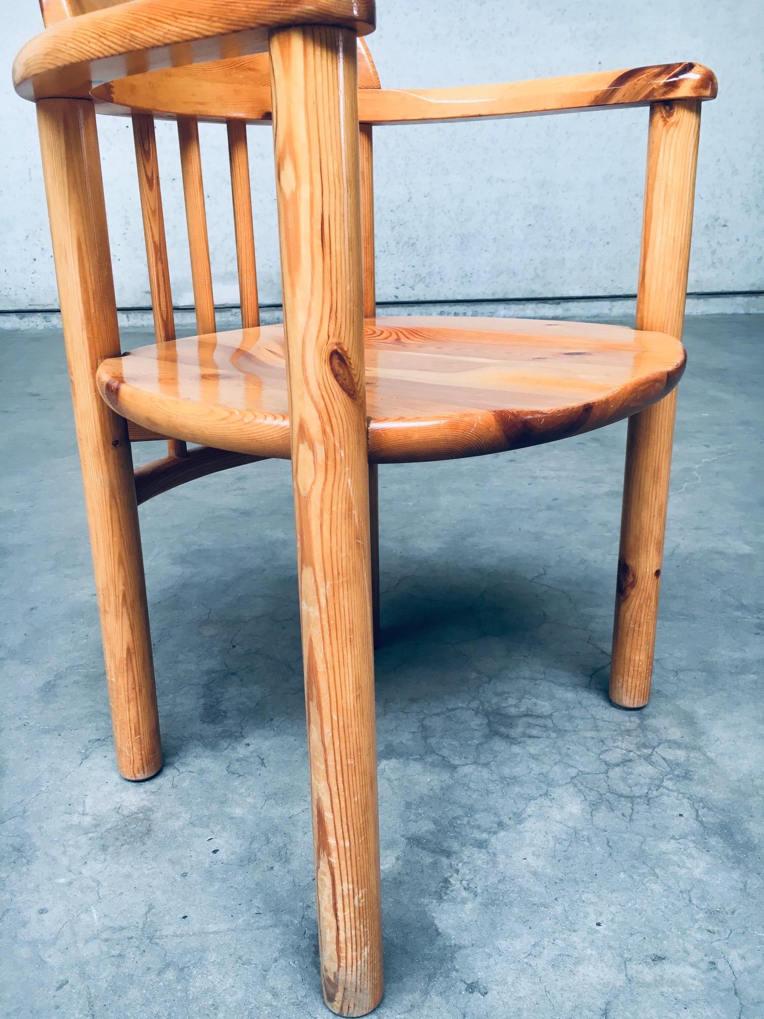 Dining Chair Set by Rainer Daumiller for Hirtshals Savvaerk, Denmark 1970's For Sale 7