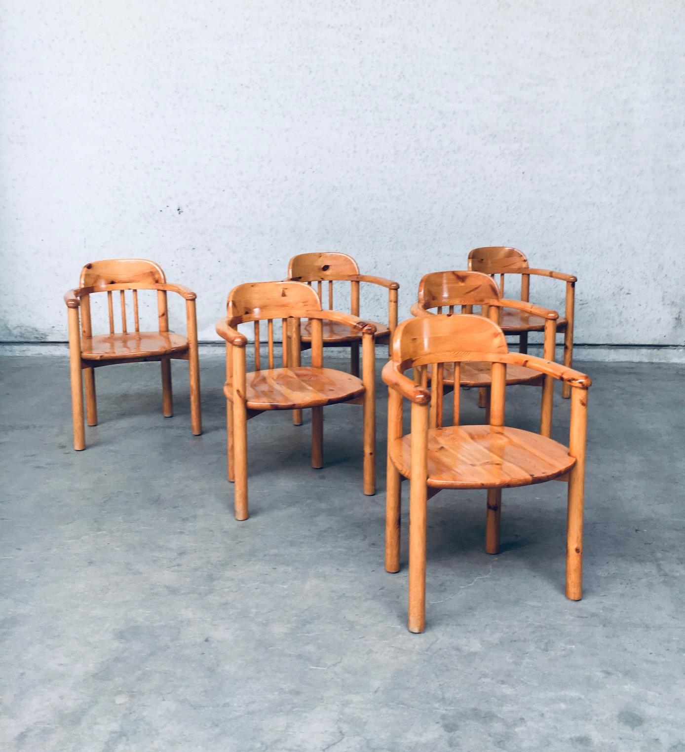 Danish Dining Chair Set by Rainer Daumiller for Hirtshals Savvaerk, Denmark 1970's For Sale