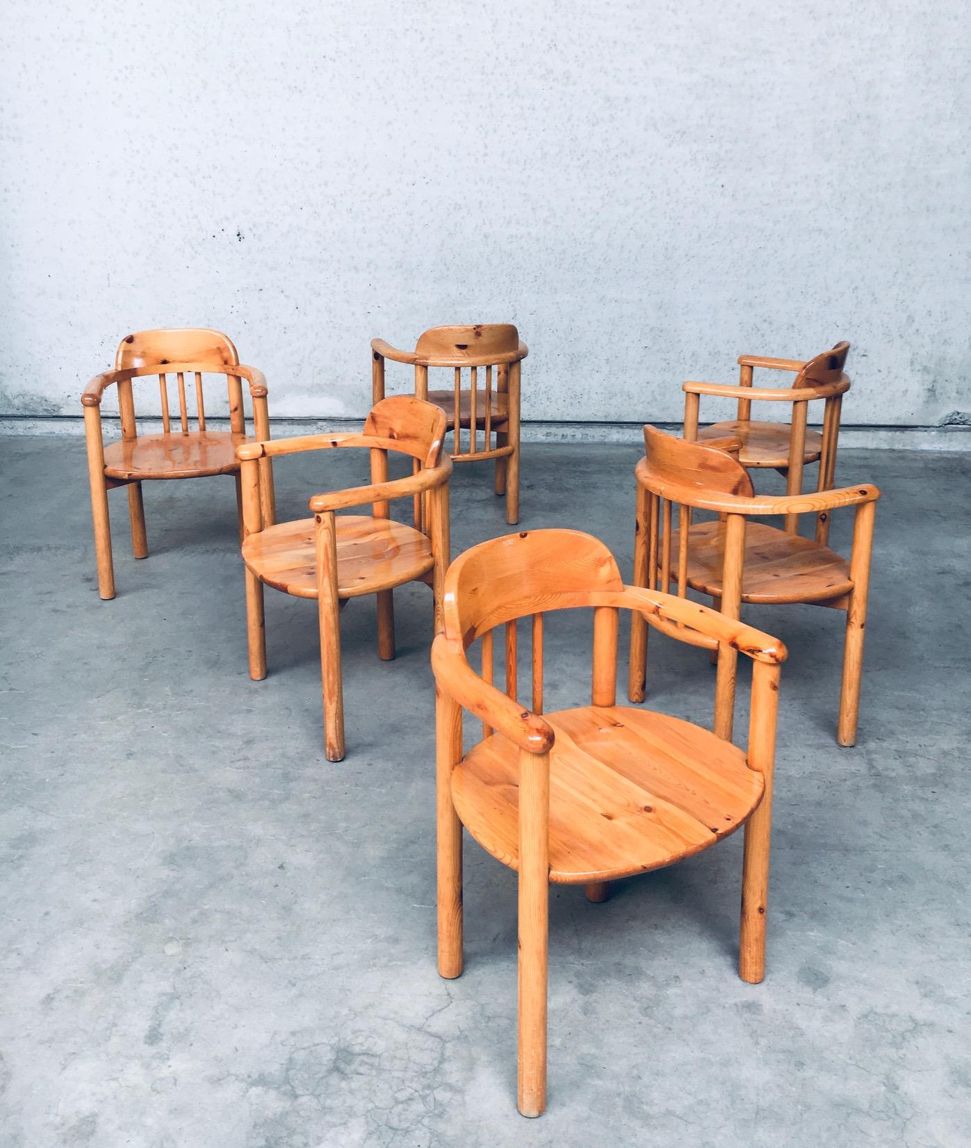 Dining Chair Set by Rainer Daumiller for Hirtshals Savvaerk, Denmark 1970's In Good Condition For Sale In Oud-Turnhout, VAN