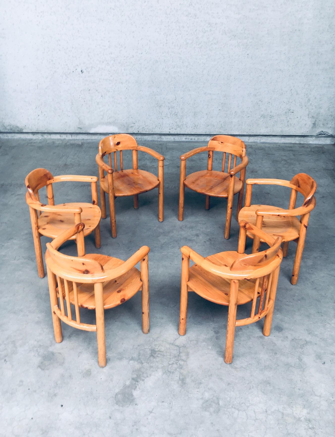 Late 20th Century Dining Chair Set by Rainer Daumiller for Hirtshals Savvaerk, Denmark 1970's For Sale